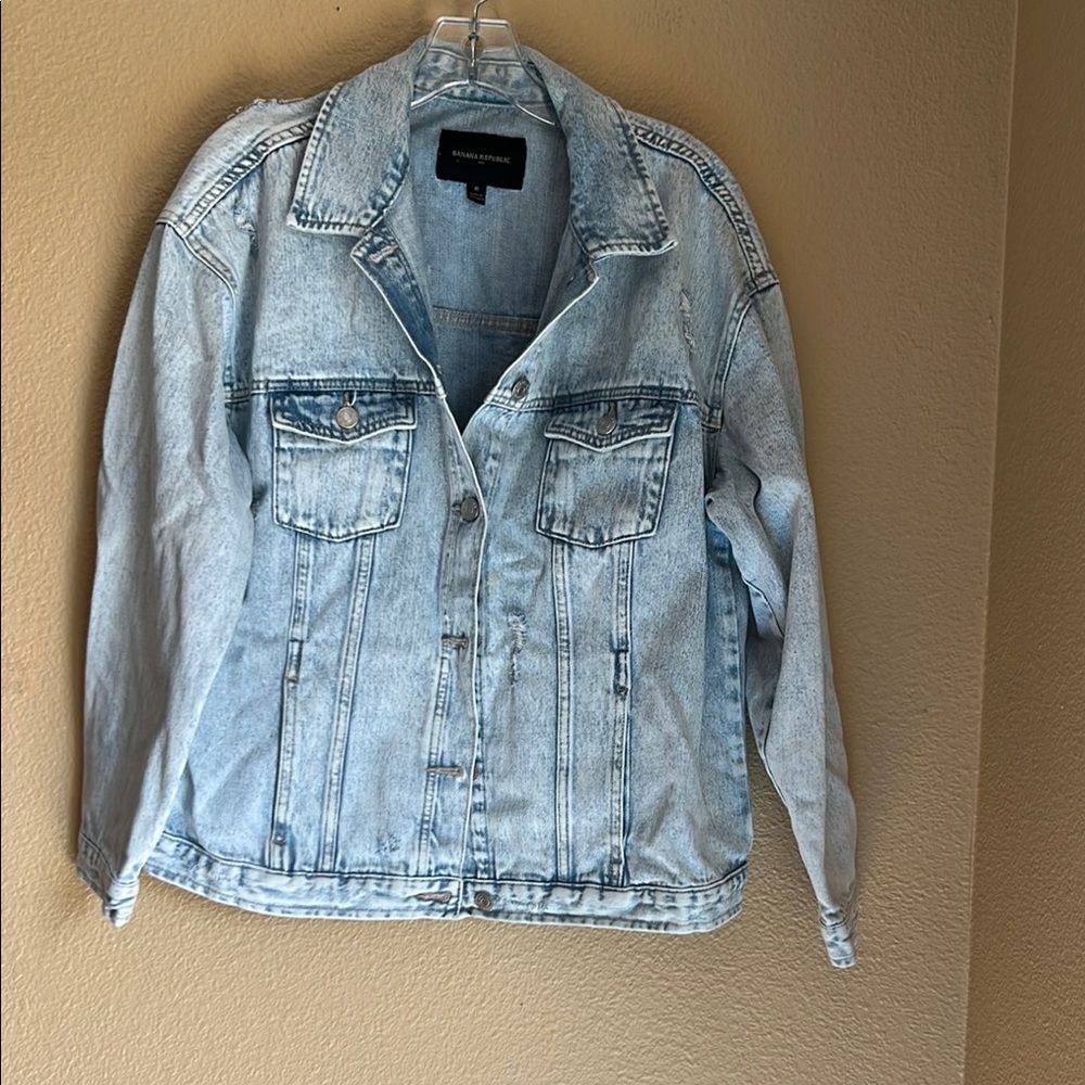 Banana Republic Jeans Jacket oversized light wash M